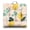 Juicy Lemon Medita, variant on Cute Lemon Print Pillow - 22x22 Inch Large Floor Cushion, Dutch Velvet, Kawaii Lemon Lover Pattern for Yoga & Kids Room