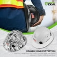 thumbnail image 6 of GREEN DEVIL Full Brim Hard Hat Vented Construction Safety Helmet OSHA Approved Cascos De Construccion ABS Work Hardhat for Men&Women 6 Point Adjustable Ratchet Suspension Custom Pattern Design, 6 of 6