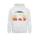 thumbnail image 4 of Sudadera con capucha ajustada para hombre, ropa de otoño, regalo para amantes de los perros, silueta de caniche, puesta de sol, vintage, 4 of 5