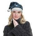 thumbnail image 5 of Salouo Funny Sharks for Adult Christmas Hat Xmas Holiday Hat Santa Hat for Women & Men Festive Headwear Accessories Fit for Christmas/ New Year/Holiday/Party,1PC, 5 of 6