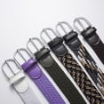 thumbnail image 4 of Mile High Life Young Boys Girls | Braided Stretch Elastic Belt | Pin Prong Buckle | Loop End Tip |, 4 of 6