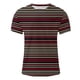 thumbnail image 5 of Tops para hombre, blusas y camisas de manga corta con cuello redondo para hombre, blusas de manga corta con cuello redondo y estampado de rayas para hombre, blusa para hombre, 5 of 5