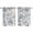 Blue, variant on Grey Paisley Kitchen Curtains 63 Inch Length, Boho Flower Botanical Leaf Branch Grommet Top Bedroom Living Room Curtains, Light Filtering Cafe Curtain Drapes 2 Panels Set 84''x63''