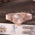 thumbnail image 4 of Offre Spéciale, vansvar Montre Quartz Décontractée Bracelet en Acier Inoxydable Montre Analogique, PENDANE, Or, 4 of 9