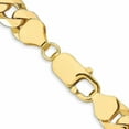 thumbnail image 3 of 10k Yellow Gold 8mm Flat Beveled Curb Chain, 3 of 5
