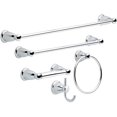 thumbnail image 1 of Franklin Brass Kinla 5-Piece Bath Hardware Towel Bar Accessory Set, Polished Chrome, 1 of 6