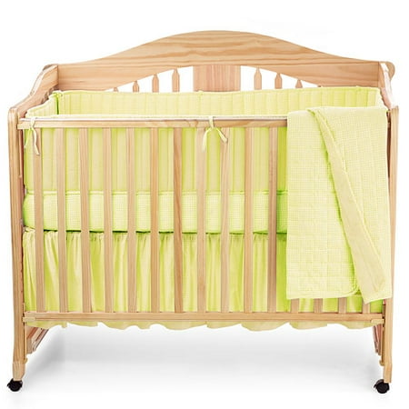 Seed Sprout Gingham Crib Bedding, 3-Piece Set, Yellow