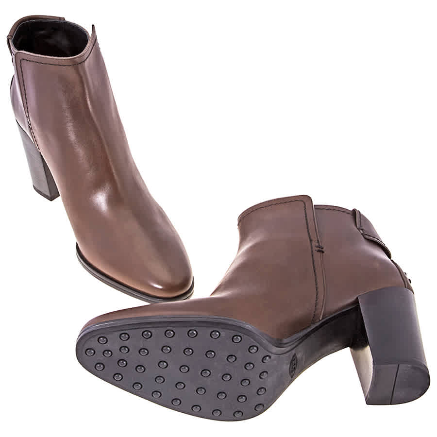 Womens Suede Ankle Boots Dark Brown, Brand Size 42 ( US Size 12 )
