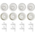 thumbnail image 1 of (8 Pack) Exact Replacement Dishwasher Dishrack Rollers and Studs - Lower Rack Wheel Kit Compatible with GE, Kenmore, and Hotpoint Dishwashers Part Number WD35X21038, 1 of 5