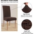 thumbnail image 4 of Fundas elásticas para sillas de comedor, fundas suaves de licra para sillas Parsons, funda protectora para muebles para comedor, cocina, hogar, hotel, 4 of 6