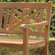 Cambridge Casual Willem Outdoor Teak Bench - Gray