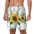 thumbnail image 2 of Balery Sunflowers (2) Mens Swim Trunks Swim Shorts for Men Quick Dry Inseam Beach Shorts with Compression Liner Pocket-XX-Large, 2 of 9