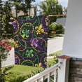 thumbnail image 5 of Easygdp Mardi Gras6 Garden Flag Yard Flag Welcome Flag, Double-Sided, Weather Resistant for Outdoor Decor - 28"x40", 5 of 9