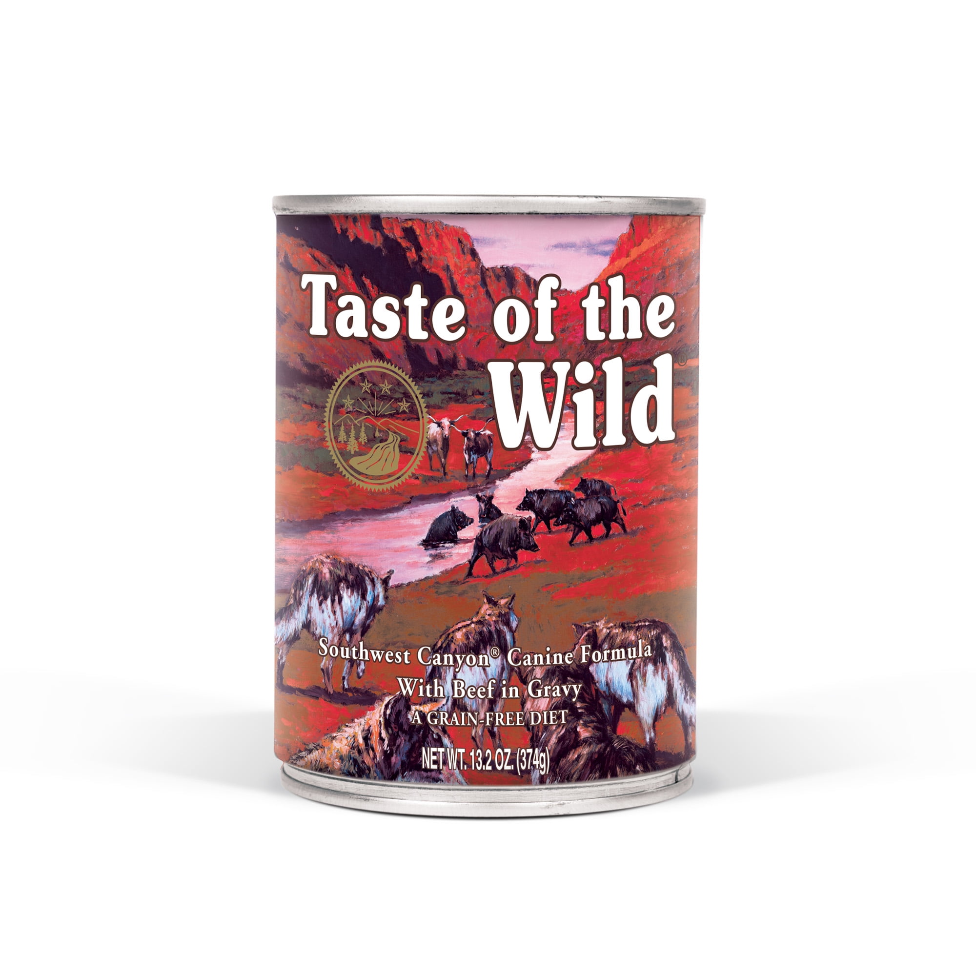 Taste of the Wild Southwest Canyon GrainFree Wet Canned Dog Food with Wild Boar 13.2oz, Case of