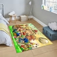 thumbnail image 3 of LaModaHome Non-Slip Rug Super Mario Rug: Animated Cartoon Design Washable Mat Child Stain Resistant Living Room Kitchen Carpet - Size: 9,2X5,9ft(280X180cm), 3 of 5