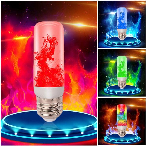 LEDs E27 Flame Lamps 4 Modes Ampoule LED Flame Effect Light Bulb