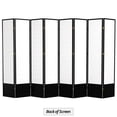 thumbnail image 7 of Red Lantern 7 ft. Tall Window Pane Shoji Screen - Black - 8 Panels, 7 of 7