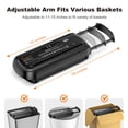 thumbnail image 3 of Bonsaii Paper Shredder for Home Use, 6 Sheet Strip Cut Small Paper Shredder Without Basket for Home Office, Portable Shredder Extendable Arm Design w, 3 of 8