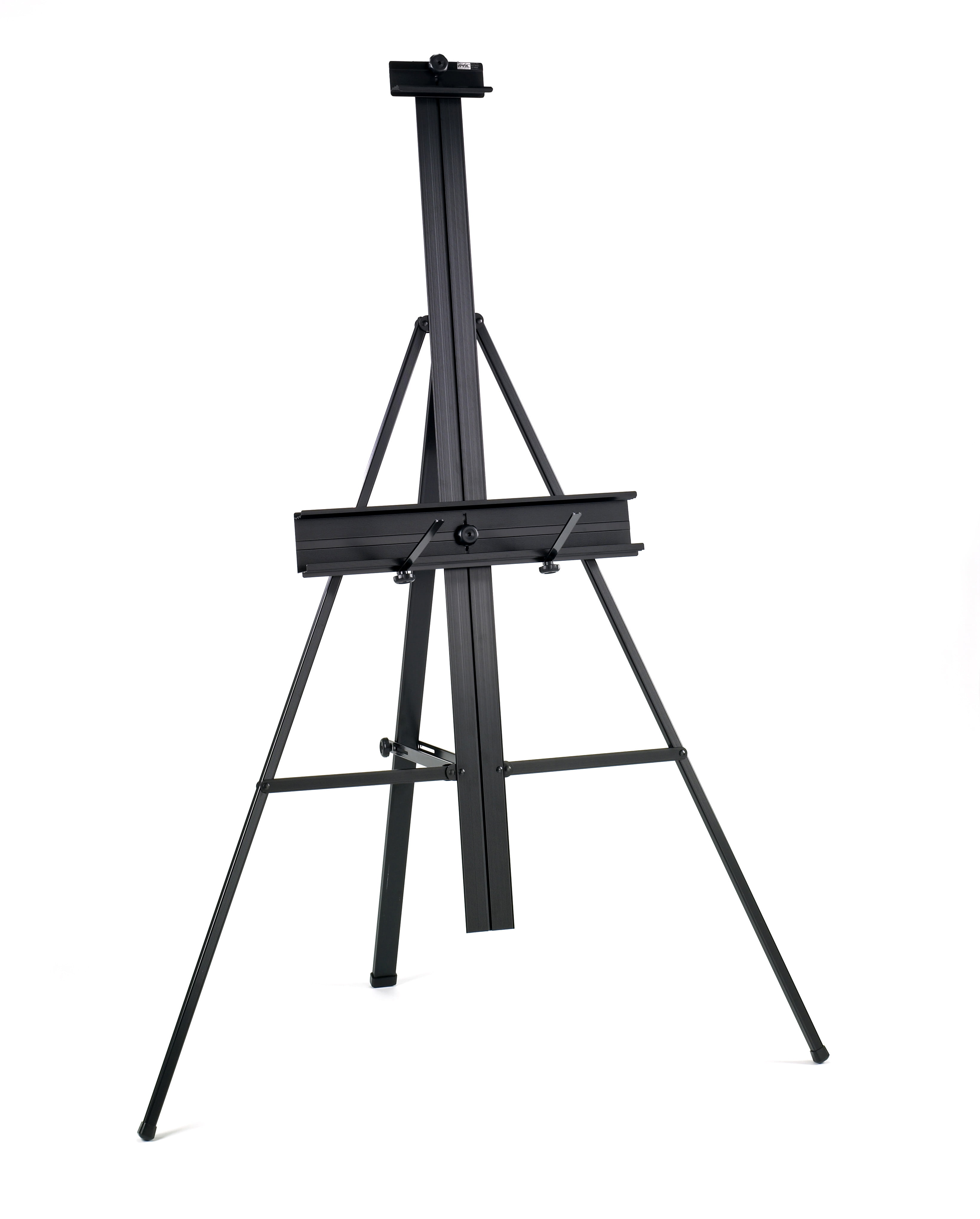 Artist Italian FOME Metal Travel Folding Painting & Drawing Easel, Display,  Paint, Multi Use, White ,black With Storage Case, Made in Italy 