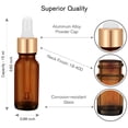 thumbnail image 2 of Frasco cuentagotas de vidrio PrettyCare, 15 ml (paquete de 24), color ámbar, 2 of 9