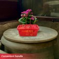 thumbnail image 4 of SHISUYAN 10Pcs Berry Basket with Lid Fruit Storage Containers For Fridge Portable Plastic Berry Baskets Cutout Design Berry Baskets For Fridge Living Room Farm And Crafts 1kg Red, 4 of 9
