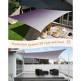thumbnail image 4 of Sun Shade Sail 8x10Ft Purple Gray Gradient Uv Block Sunshade Canopy Outdoor Shade Cover Rectangle Shade Cloth For Patio Garden Yard Deck Pergola, 4 of 6
