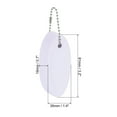thumbnail image 2 of Uxcell Floating Keychain, Oval Key Chain Buoyant Keyrings for Boating White, 2 of 7