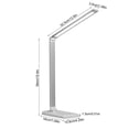 thumbnail image 2 of Protección para los ojos Lámpara de escritorio LED Multifuncional Aluminio plegable táctil Regulable Luz de lectura para estudiantes Carga de 5 niveles Inevent LF0210-03B, 2 of 2