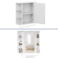 thumbnail image 4 of ModFusion 26" Bathroom Cabinet with Mirror Door, Wall Mounted Medicine Cabinet Organizer with Adjustable Shelves for Home, White, 4 of 10