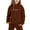 AGJQ#115 Brown, variant on Baby Girl Outfits Hoodies Letter Print Sweatshirt Stylish And Everyday Wear Casual Comfort Cozy Outdoor Daily Wear Size 3 Y-4 Y