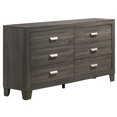 thumbnail image 3 of Rustic Gray 3pc Bedroom Set in Cali King with Dresser and Nightstand, 3 of 6