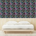thumbnail image 3 of Ambesonne Floral Peel & Stick Wallpaper for Home, Flower Pattern on Night Back, 13"x36", Eggshell and Pale Rose, 3 of 5