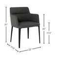 thumbnail image 2 of Williamsburg Mid-century Modern Upholstered Arm Chair, 2 of 5
