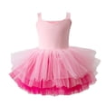 thumbnail image 3 of EnJoCho Ballet Leotards for Girls - Toddler 𝖥lutter Wing Sleeve Tutu Skirted Ballerina Dance Dress Princess Tiere𝖽 Toddler Dress, 3 of 5