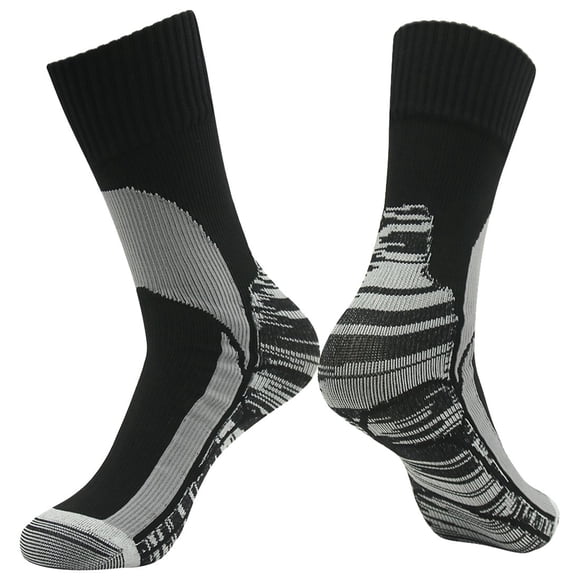 Calcetines de ciclismo impermeables RANDY SUN para mujer, color gris, talla XS