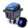 thumbnail image 1 of Rocker Toggle On-Off 4-Pin 12V DC Car Boat Automobiles Waterproof LED Latching (Blue Light), 1 of 8