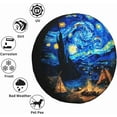 thumbnail image 5 of Starry Night Camping Spare Tire Cover Wheel Protectors Weatherproof Universal Wheel Cover for Trailer RV SUV Truck Camper Travel Trailer, 5 of 10