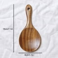 thumbnail image 3 of Wosthever Cucharas de cocina de teca, espumadera para sopa, cuchara para arroz, cucharón de madera para cocina, espátula de mango largo, Cocina y Comedor, 3 of 6