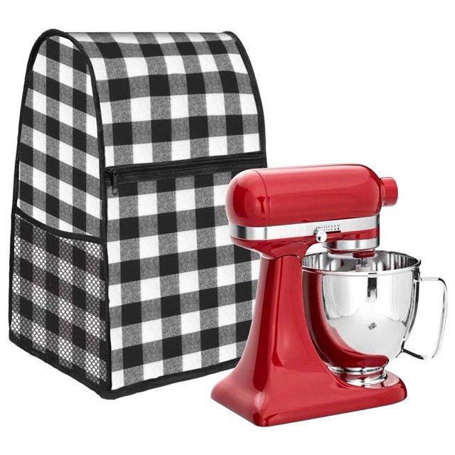 Housse Anti-Poussière pour Batteur sur Socle avec Poches Sac de Rangement pour Appareils de Cuisine