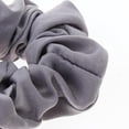 thumbnail image 3 of Coletero grande de seda gris Colcomx scrunchies para el cabello, 3 of 6