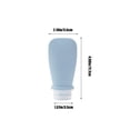 thumbnail image 3 of Yunuuuoa Travel Shampoo Bottles Leak Proof Portable Squeeze Silicone Containers for Toiletries Lotion Body Wash Shower Gel Refillable Travel Size TSA Approved Reusable Cosmetic Accessories Storage, 3 of 9