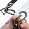 thumbnail image 3 of Jinsinto Genuine Leather Key Chain Suit Keychain Keyring Family Present Black, 3 of 4
