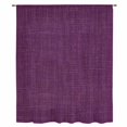 thumbnail image 2 of Purple Burlap Texture Sheer Curtains 45 Inches Long, Farmhouse Vintage Purple Light Filering Curtains, Breathable Simi Curtain Privacy Drapes for Kitchen Bathroom Lightweight Small Window Treatment, 2 of 9