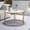 Coffee table, variant on C Shaped Side Table, Round End Table Faux Marble Sofa Table with Metal Frame for Living Room Bedroom, Gold