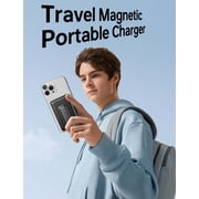 Magnetic Portable Charger,10000mAh Wireless Magnetic Power Bank with USB C Charging and stand, Travel Essential for Battery Pack Compatible with iPhone 17/air/16/15/14/13/12