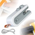 thumbnail image 1 of Mini Scelleuse de Sacs USB Rechargeable 2 en 1 Coupe-Sacs Portable Rechargeable Machine de Scellage de Sacs Alimentaires sous Vide pour Collations Chips Conservation Fraîcheur, 1 of 7