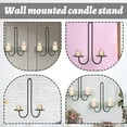 thumbnail image 7 of Wall-Mounted 2-Candle Sconce For Living Room Dining Room Fireplaces, Wrought Iron Decorative Candle Holder With Secure Placement, Elegant Home Accent For Cozy, 7 of 7