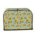 thumbnail image 2 of Fotbe White Polka Dot Sunflower for Two Slice Toaster Cover, Fingerprint Protector, Super Soft Appliance Cover And Dust Cover,Bread Dust Cover & Fingerprint Protection, 2 of 7