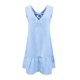 thumbnail image 5 of mfyjkho Vestidos para mujer, Vestido playero informal de verano para mujer, sin mangas, con escote en V y color liso Vestidos maxi para mujer s, 5 of 7