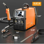 HITBOX 200A 4-in-1 MIG TIG Welder, 110V/220V Dual Voltage, Synergic Portable Welding Machine